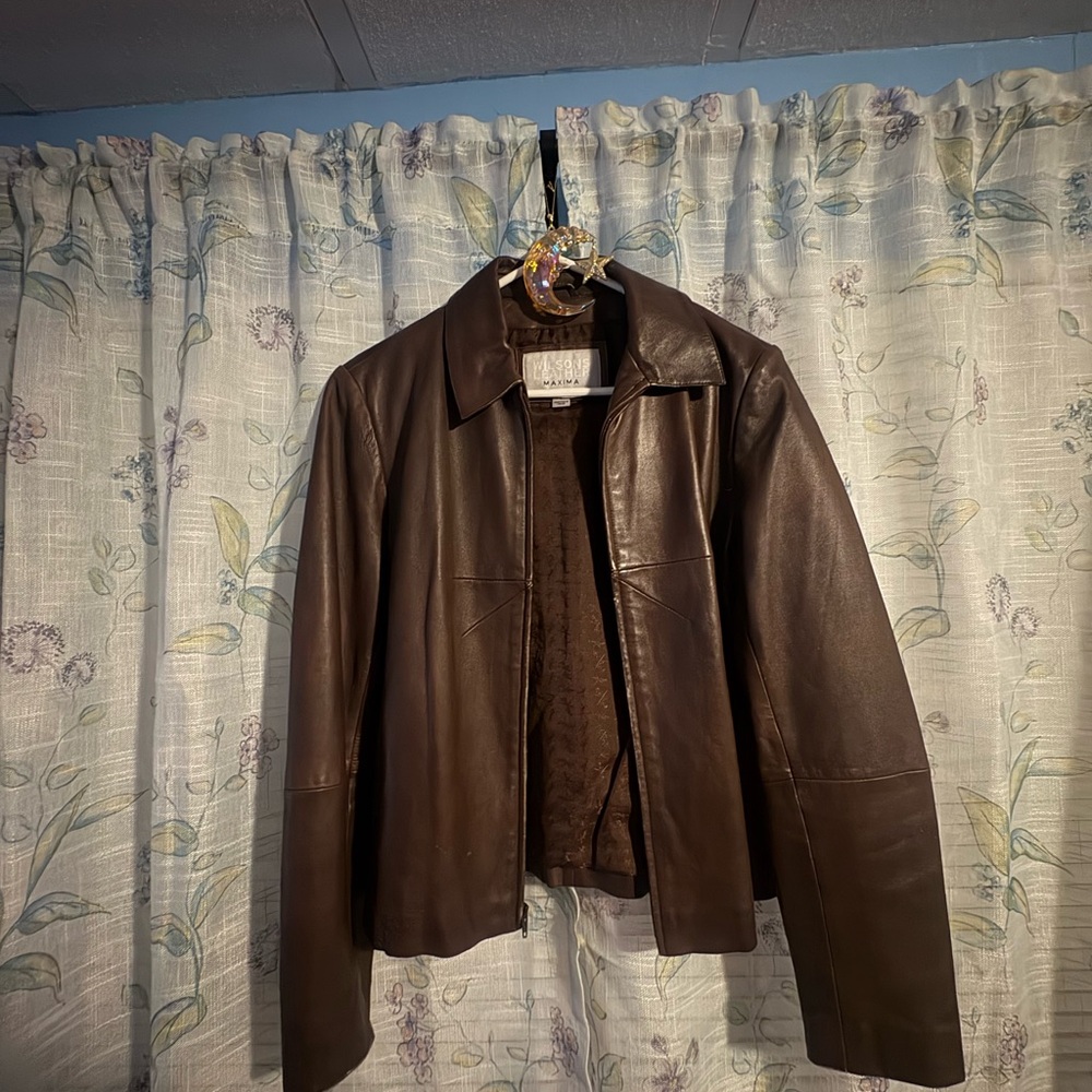 Brown Wilson Leather  Jacket( genuine)